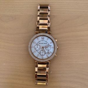 Rose Gold Michael Kors Parker Watch